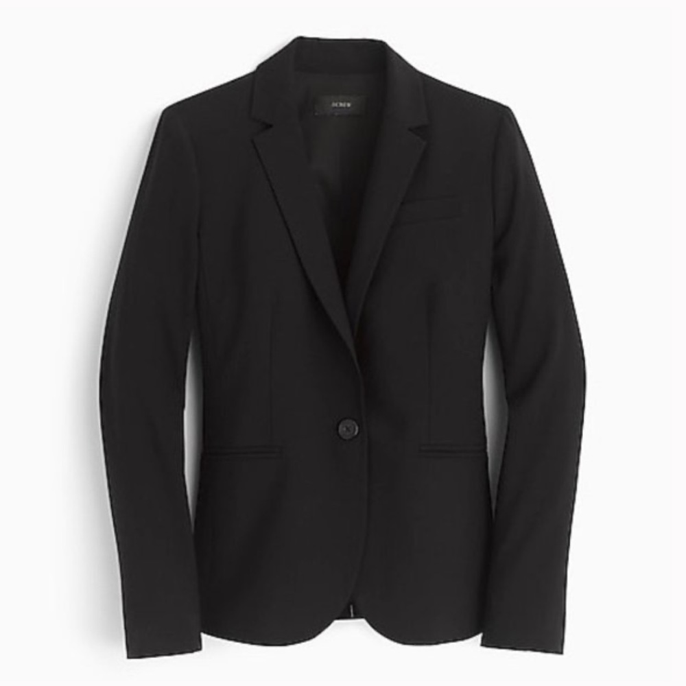 J. Crew || Black 1035 Campbell Super 120s Wool blazer - Picture 2 of 10